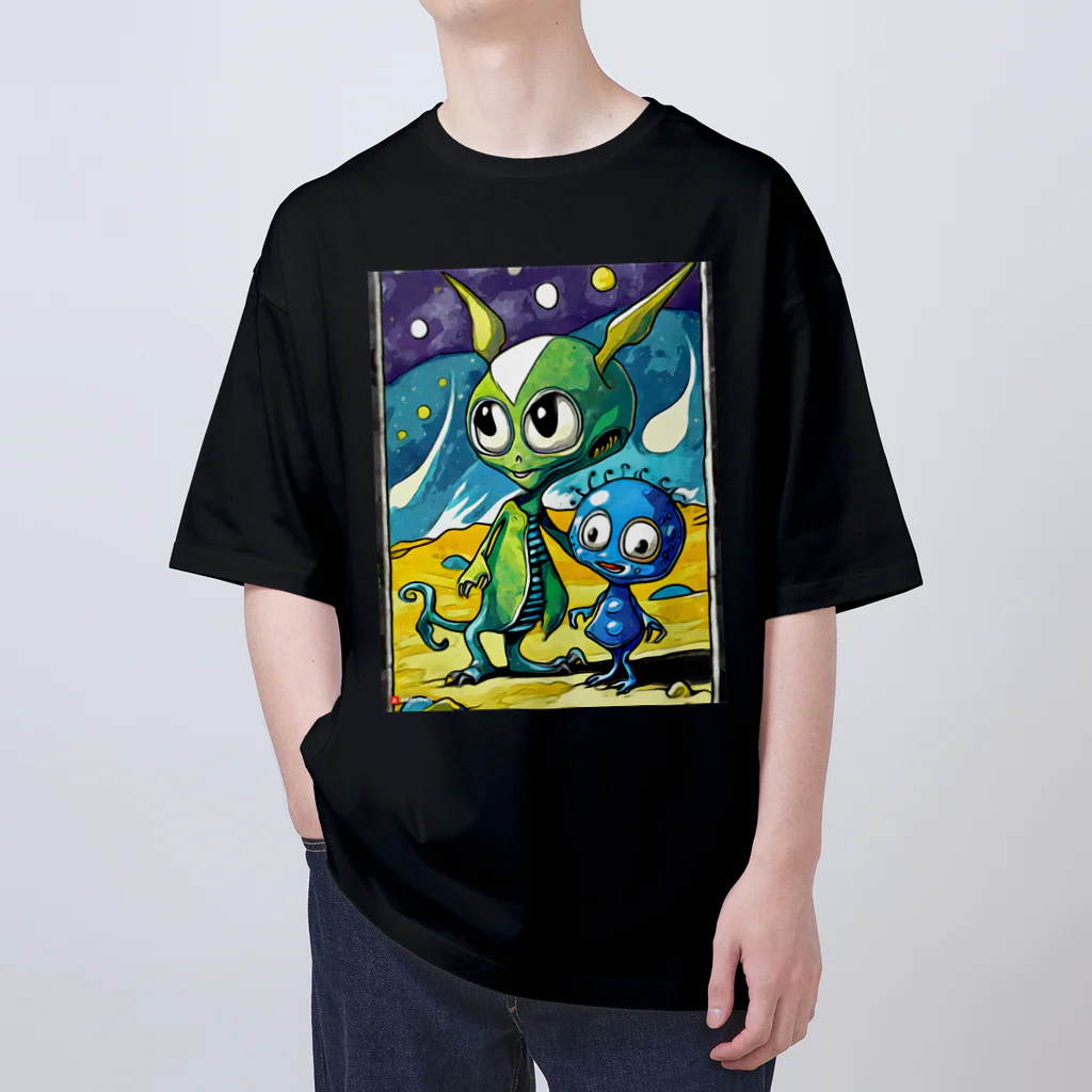 Paonのズーの可愛い宇宙人 Oversized T-Shirt