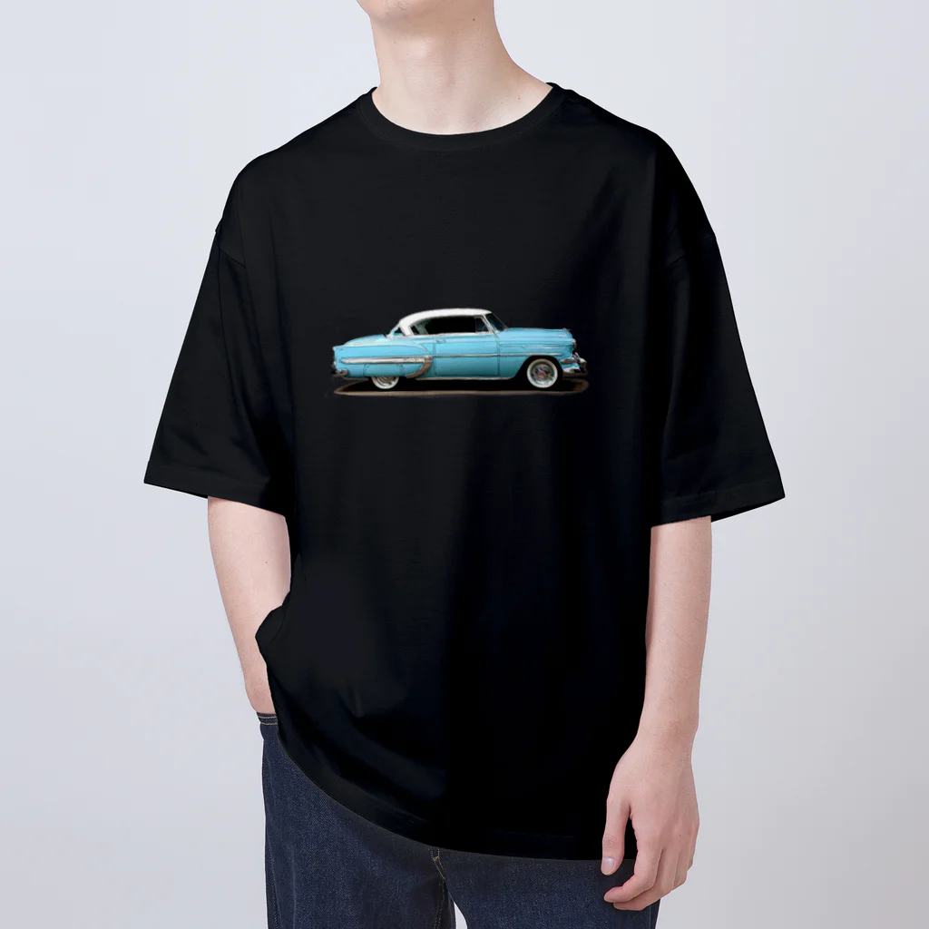 wowwooのChevrolet Bel Air　BLUE Oversized T-Shirt