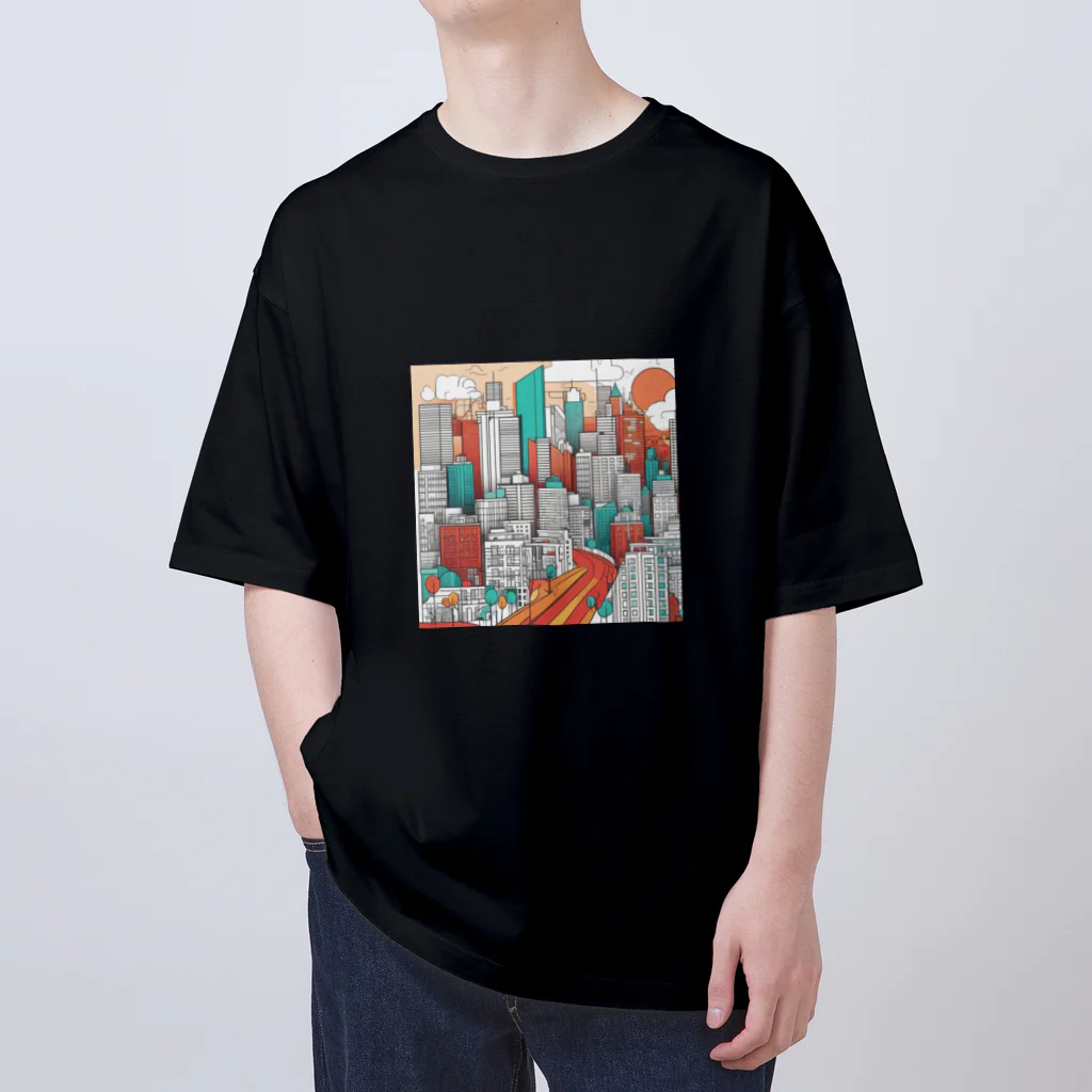 ANTARESのアーバンアート オーバーサイズTシャツ