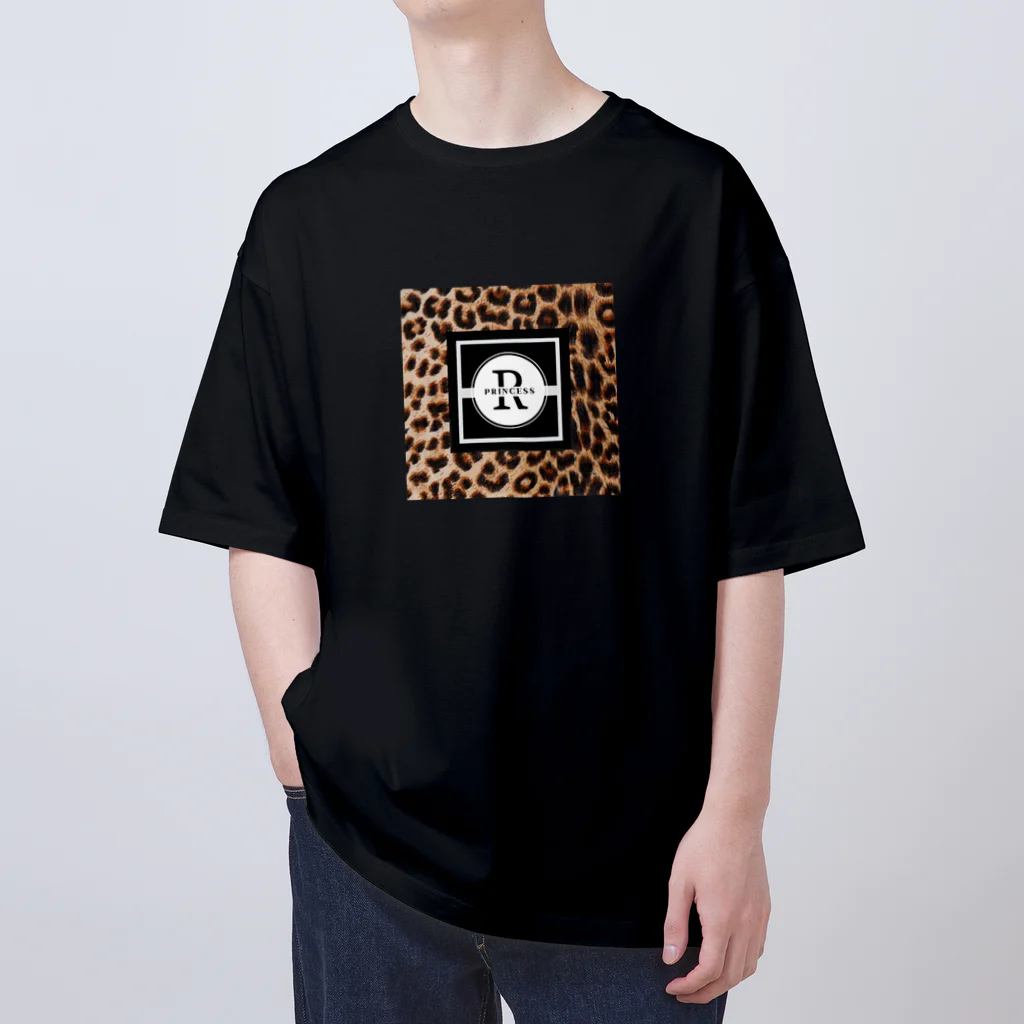 ROYAL Princessのカッコいい大人のヒョウ柄シリーズ（茶色） Oversized T-Shirt