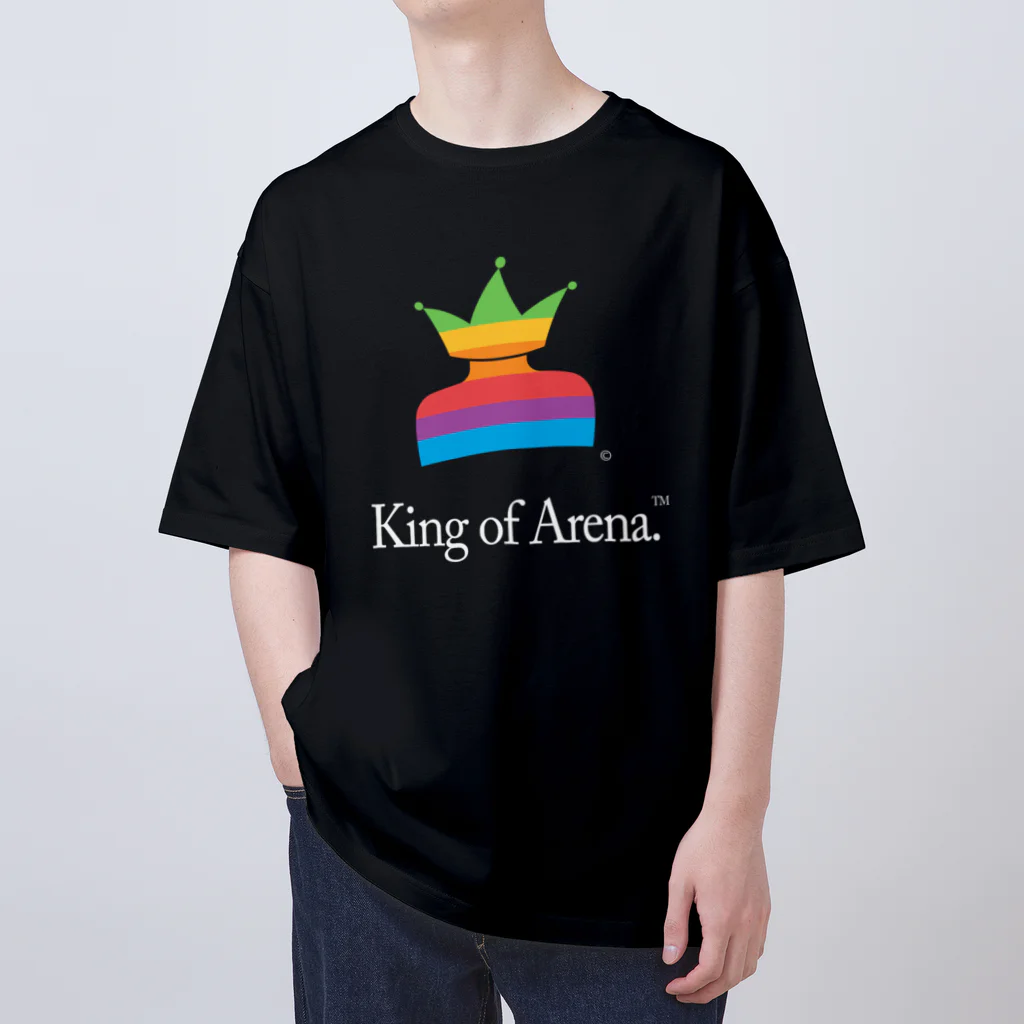 King of Arenaの"Think Arena" Rainbow Logo Oversized T-Shirt