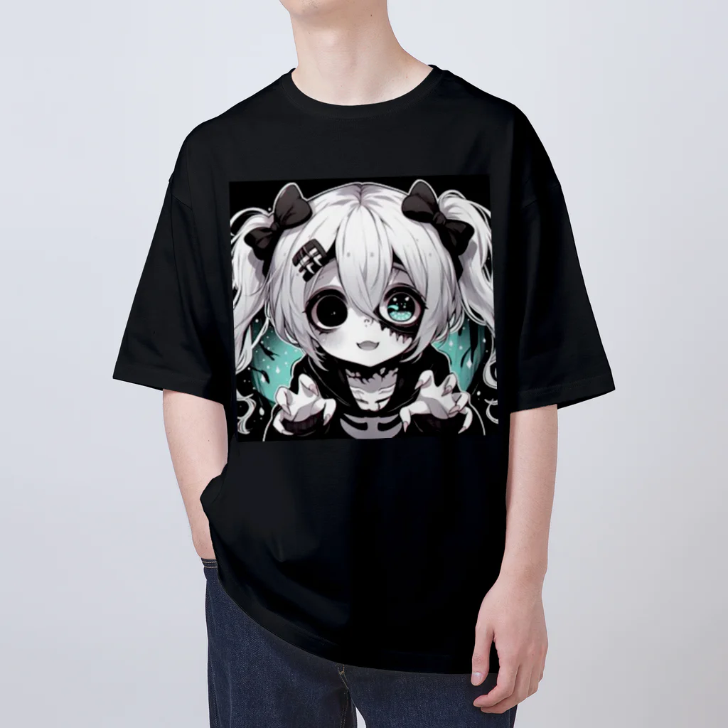 saitou1x4のホラー　かわいいグール１ オーバーサイズTシャツ