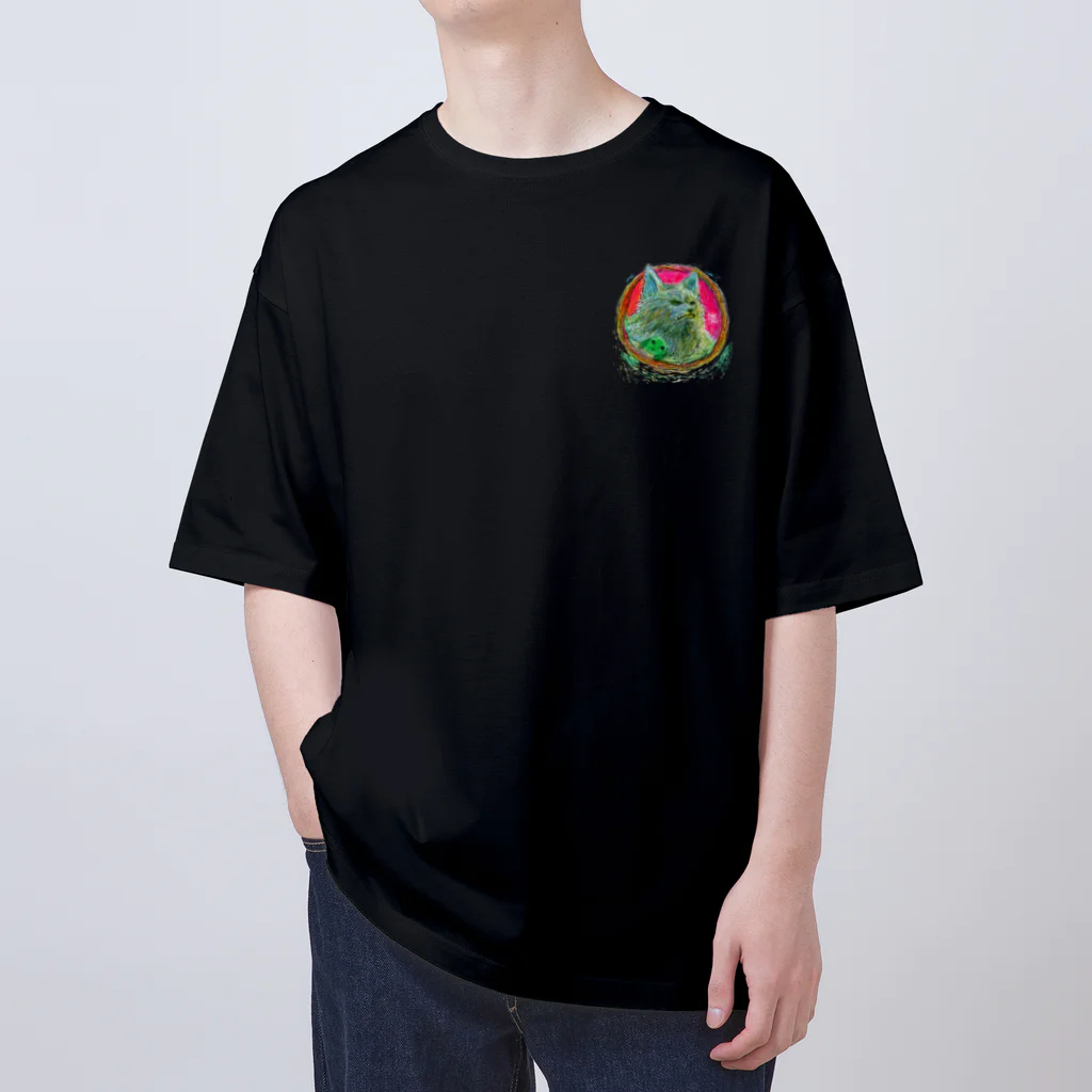 仙人掌/sabotenのワーウルフとサボテン Oversized T-Shirt