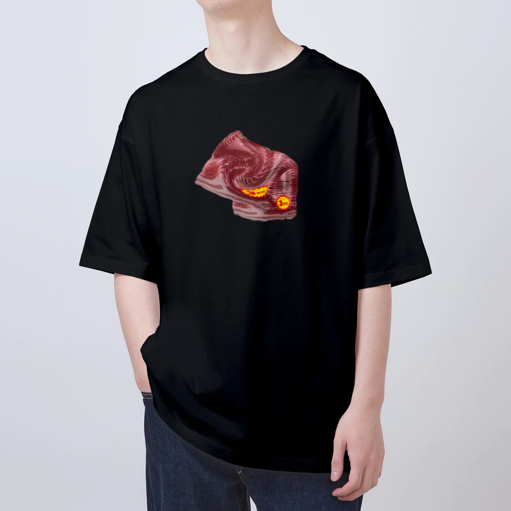 イエネコの豚バラレイヤーズ Oversized T-Shirt
