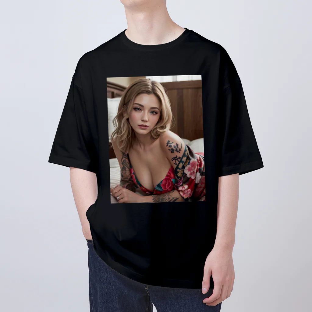Be proudの和テイストタトゥーレディー Oversized T-Shirt