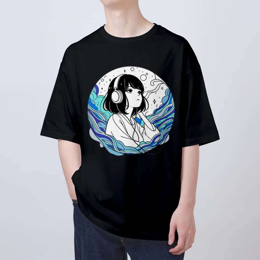 Green__teaの音の海 オーバーサイズTシャツ