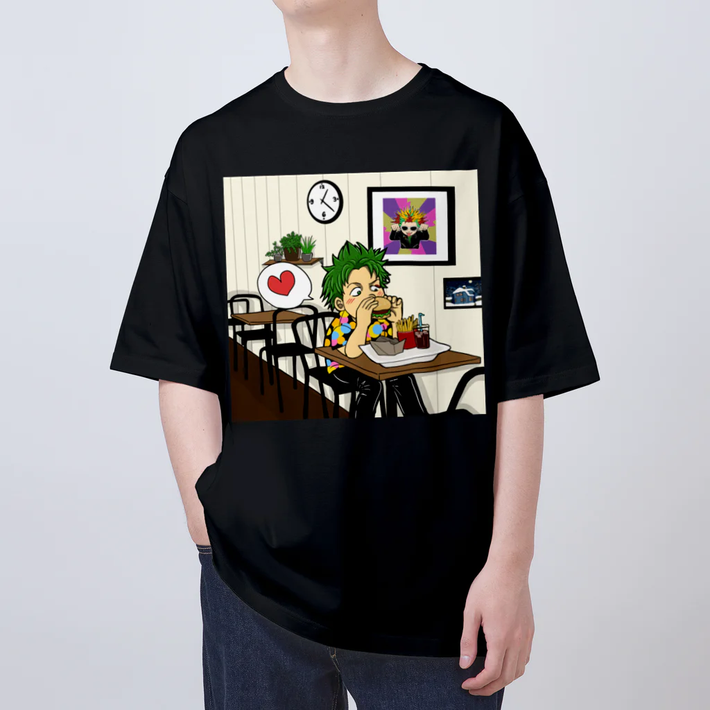 はたけいちごのハンバーガー大好き オーバーサイズTシャツ