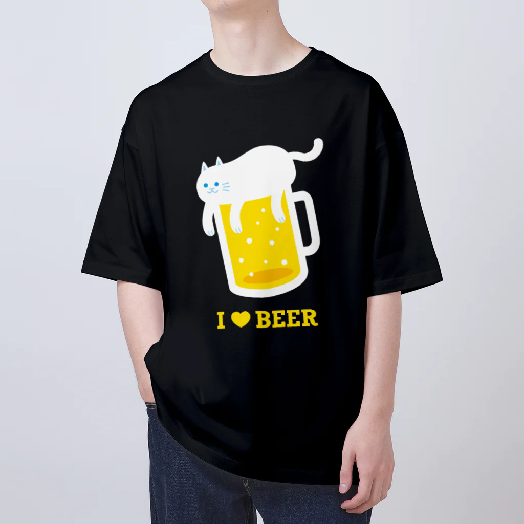 hiropo3のねこ泡ビール Oversized T-Shirt