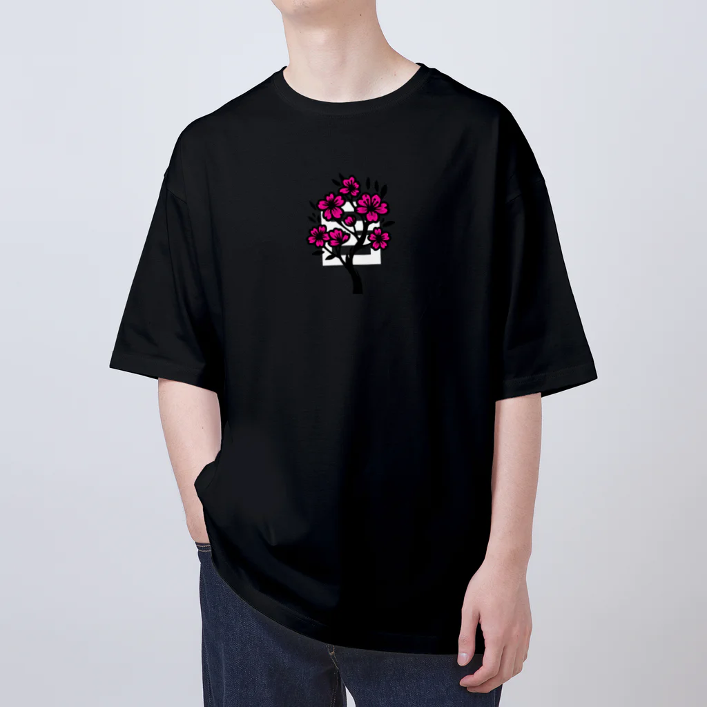 roiro_blackの桜 オーバーサイズTシャツ