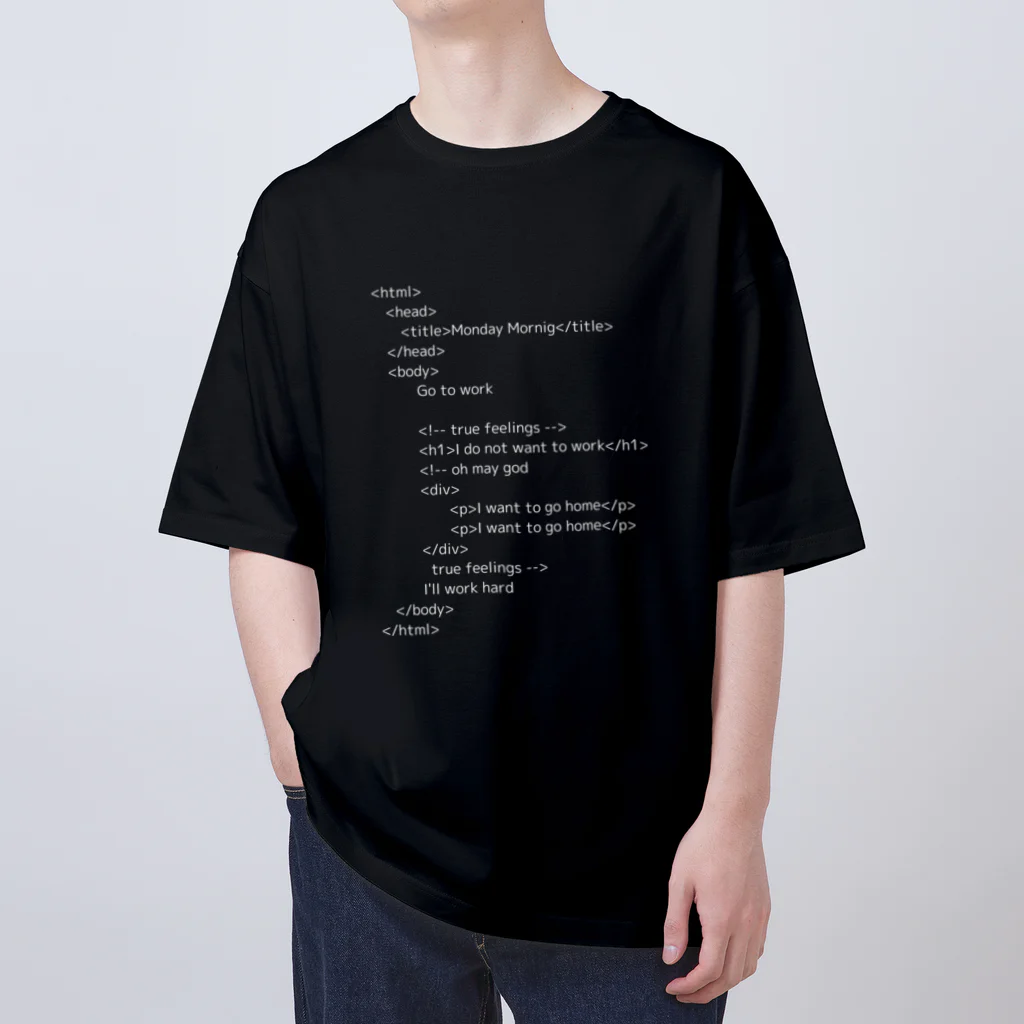 しょうもな商店のコメントアウト Oversized T-Shirt