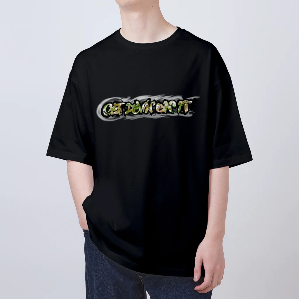 OkinawaTime340mのGET DOWN ON IT  Oversized T-Shirt