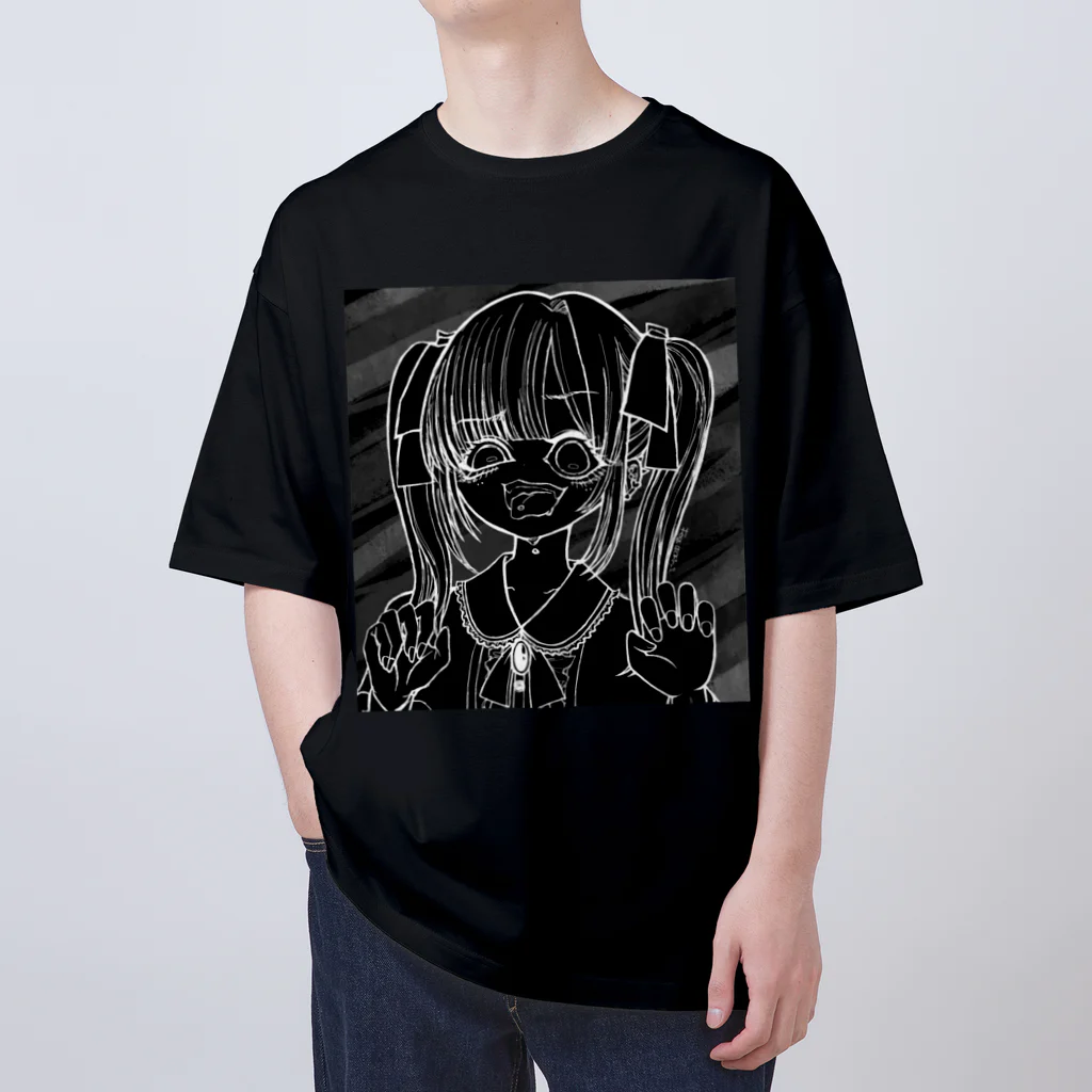 ねことホワイトノイズのジラジョちゃんTシャツ オーバーサイズTシャツ