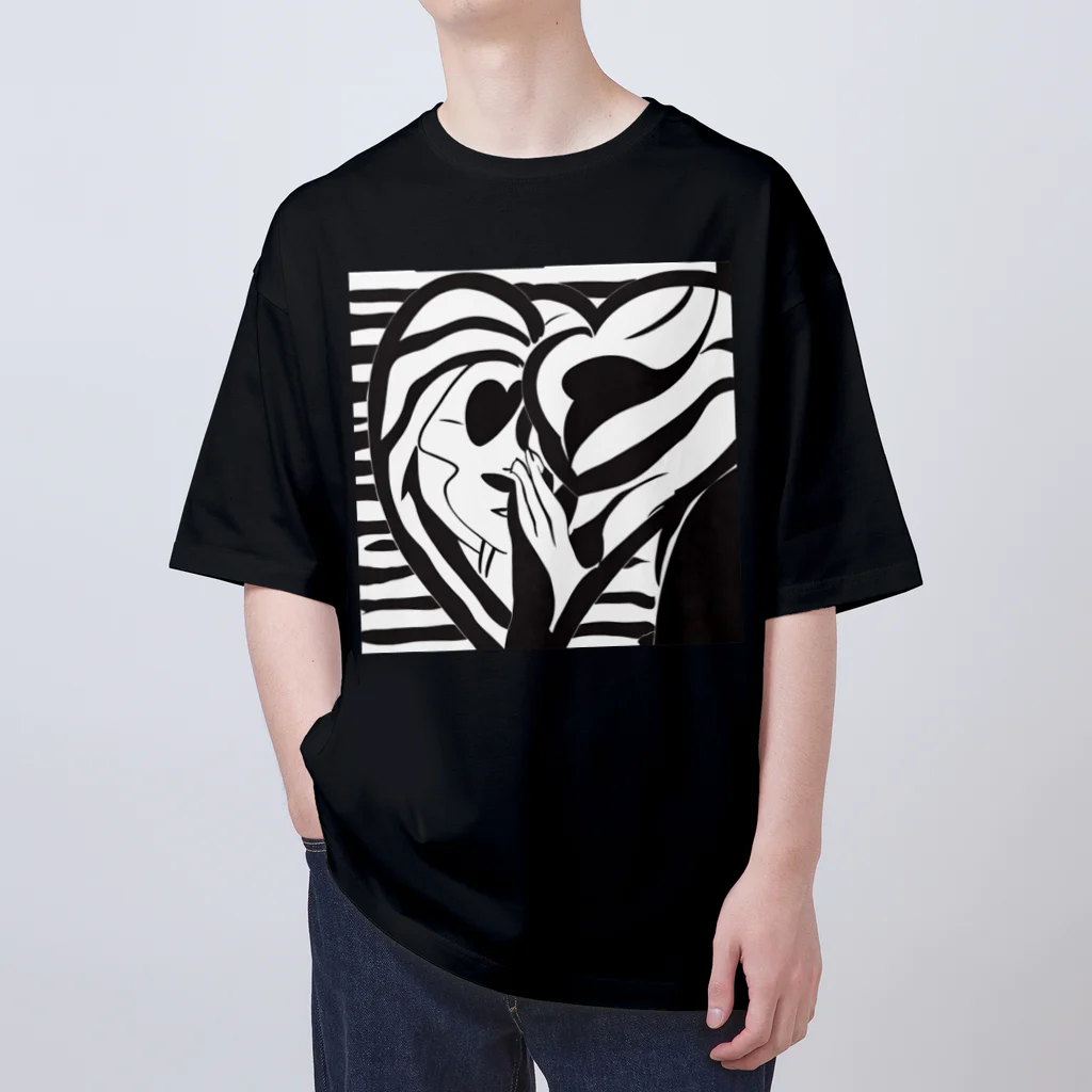 kensuke Ouchiのデザインハート Oversized T-Shirt