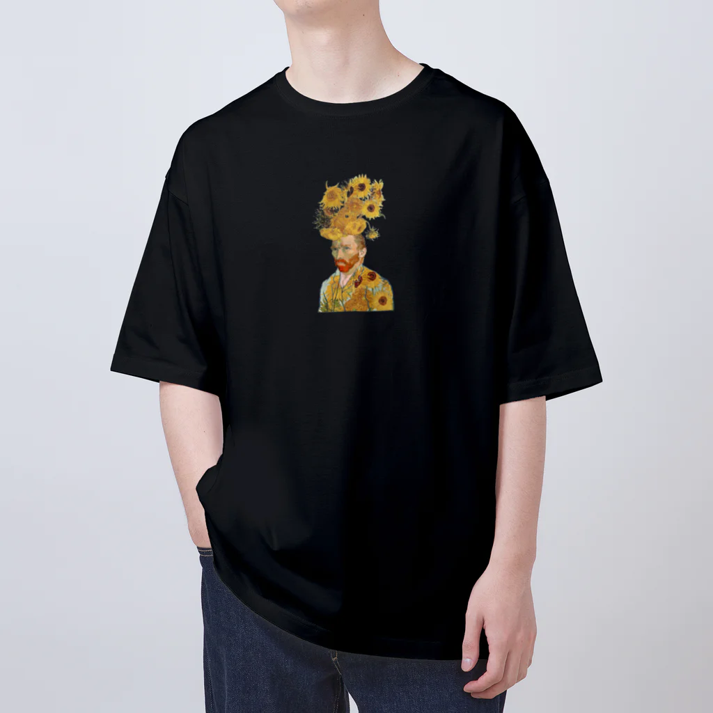 R.MUTT2024の向日葵とゴッホ Oversized T-Shirt