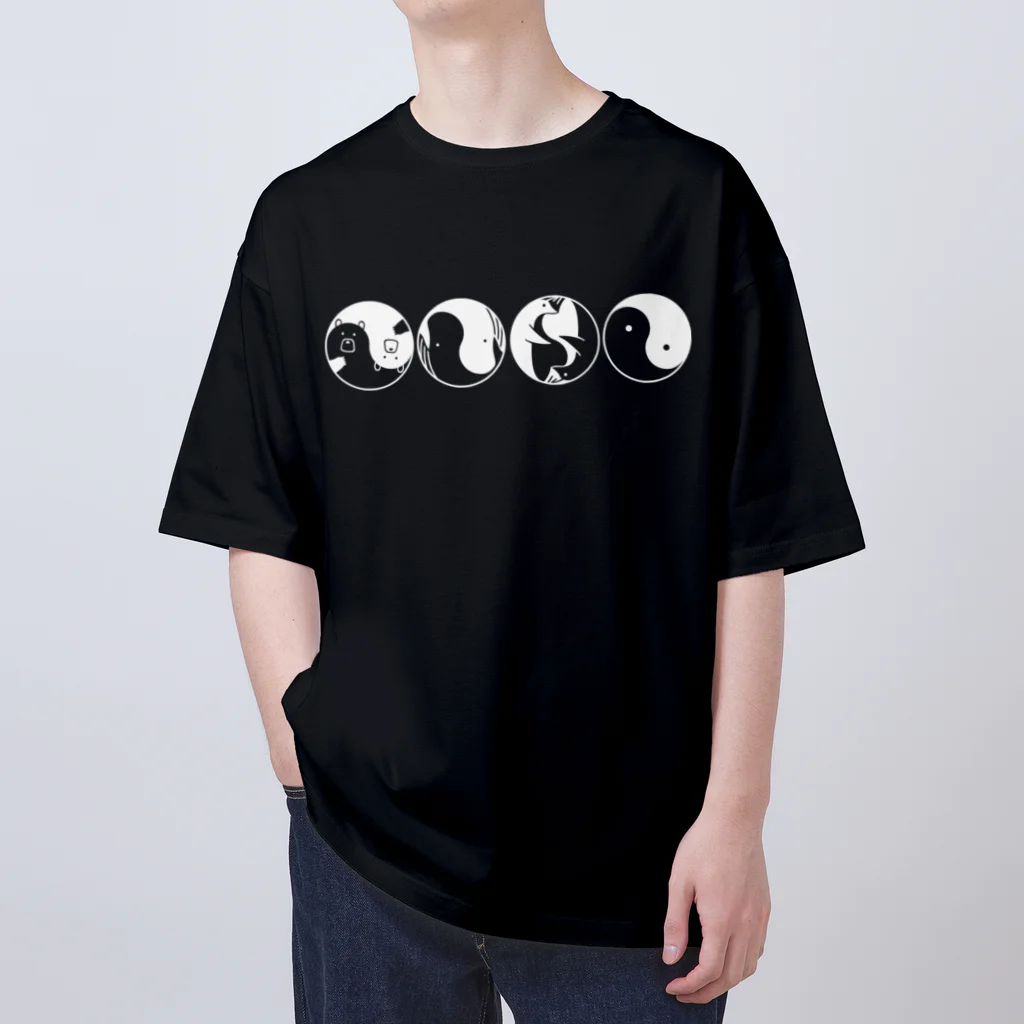 こへだの陰陽（濃色用） Oversized T-Shirt