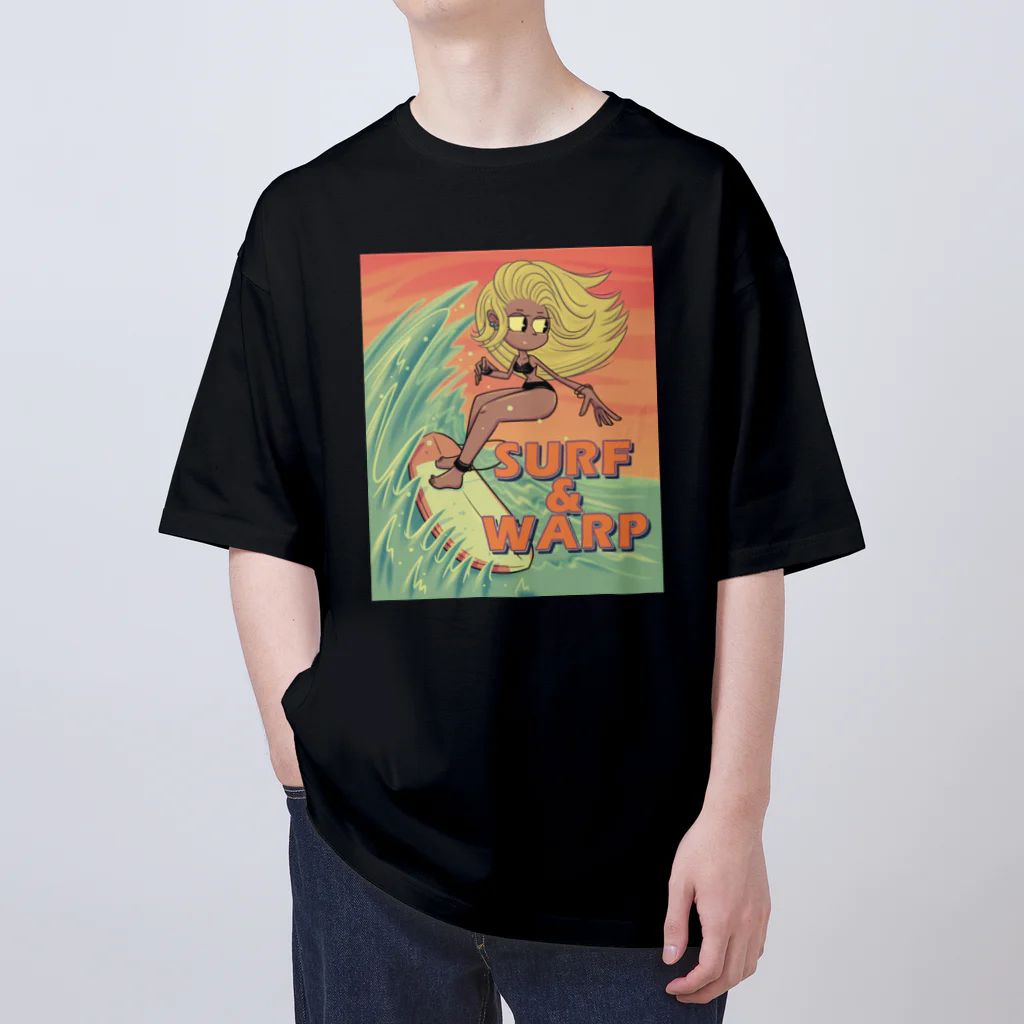 nidan-illustrationの"SURF & WARP" オーバーサイズTシャツ