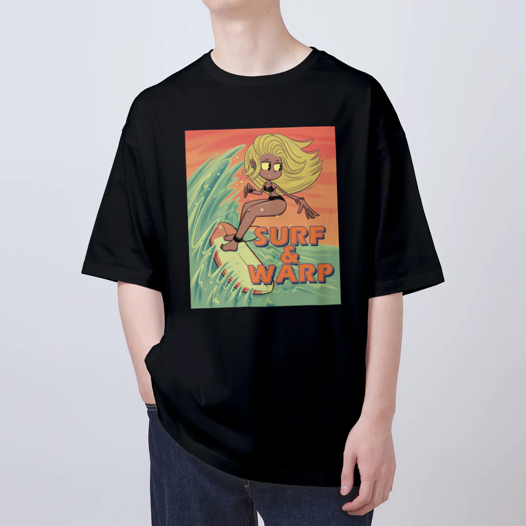 nidan-illustrationの"SURF & WARP" Oversized T-Shirt