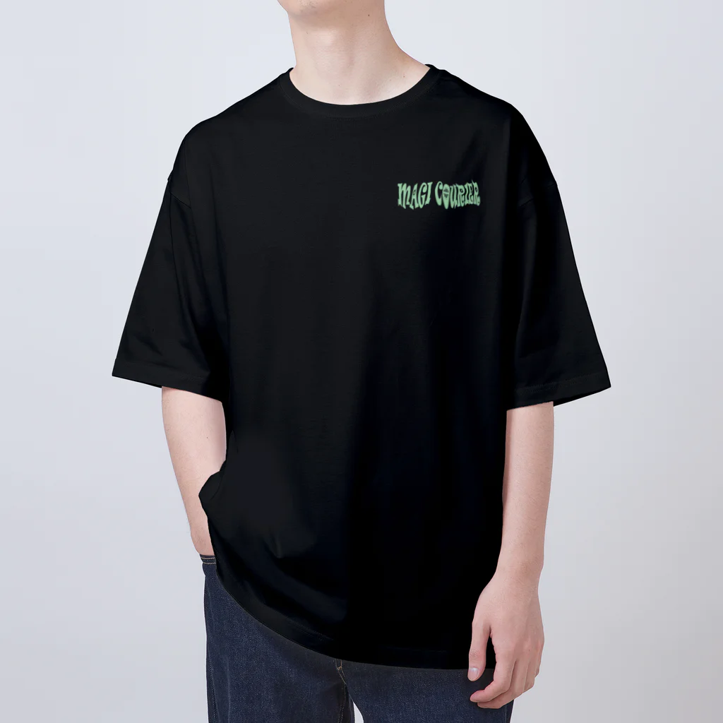 nidan-illustrationの“MAGI COURIER” green #2 オーバーサイズTシャツ