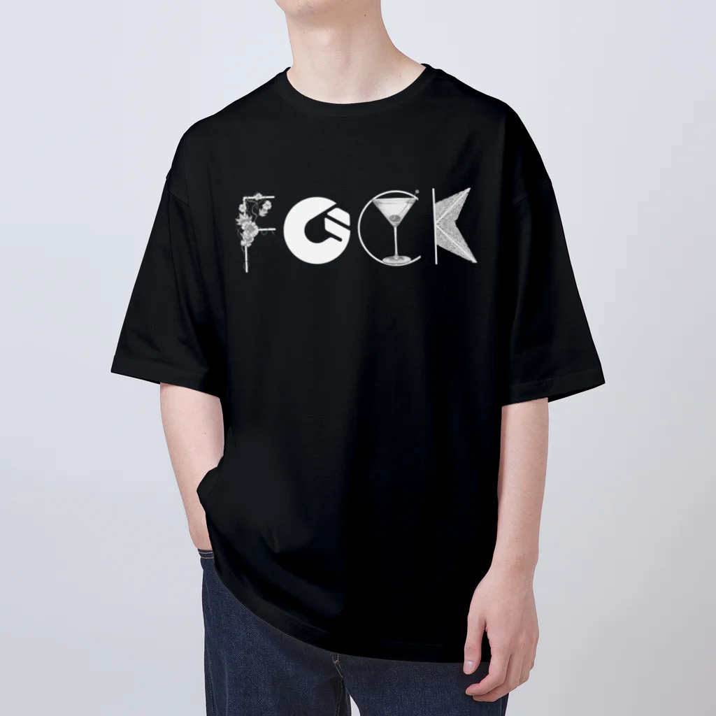 GOODWEATHERのf"G"CK 白ロゴシリーズ Oversized T-Shirt