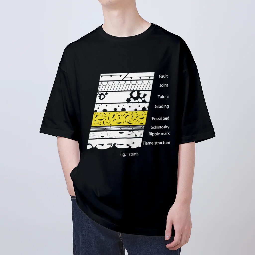 WKのミュージアムショップの地層のデザイン Oversized T-Shirt