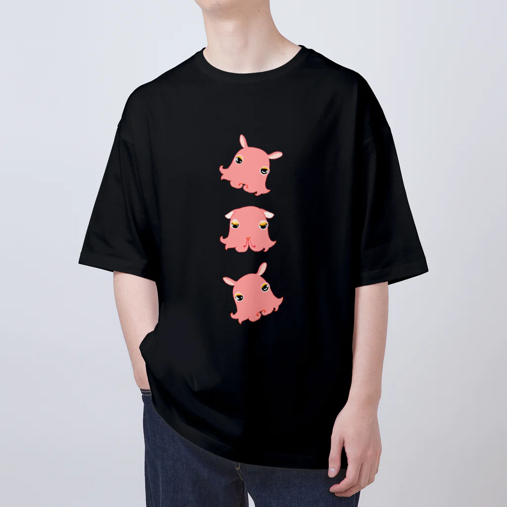 LalaHangeulのめんだこさん　トリオ オーバーサイズTシャツ