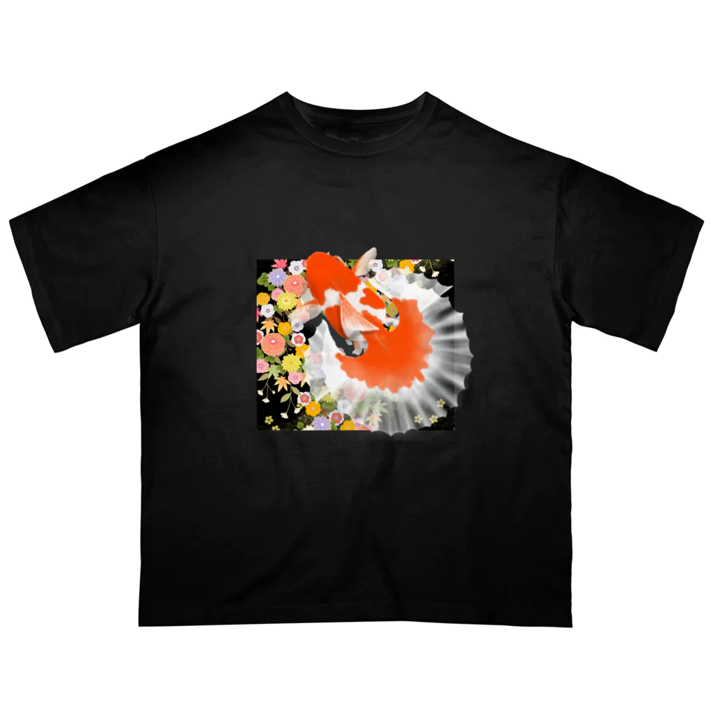 箱庭金魚❀暁姫の土佐錦  Oversized T-Shirt