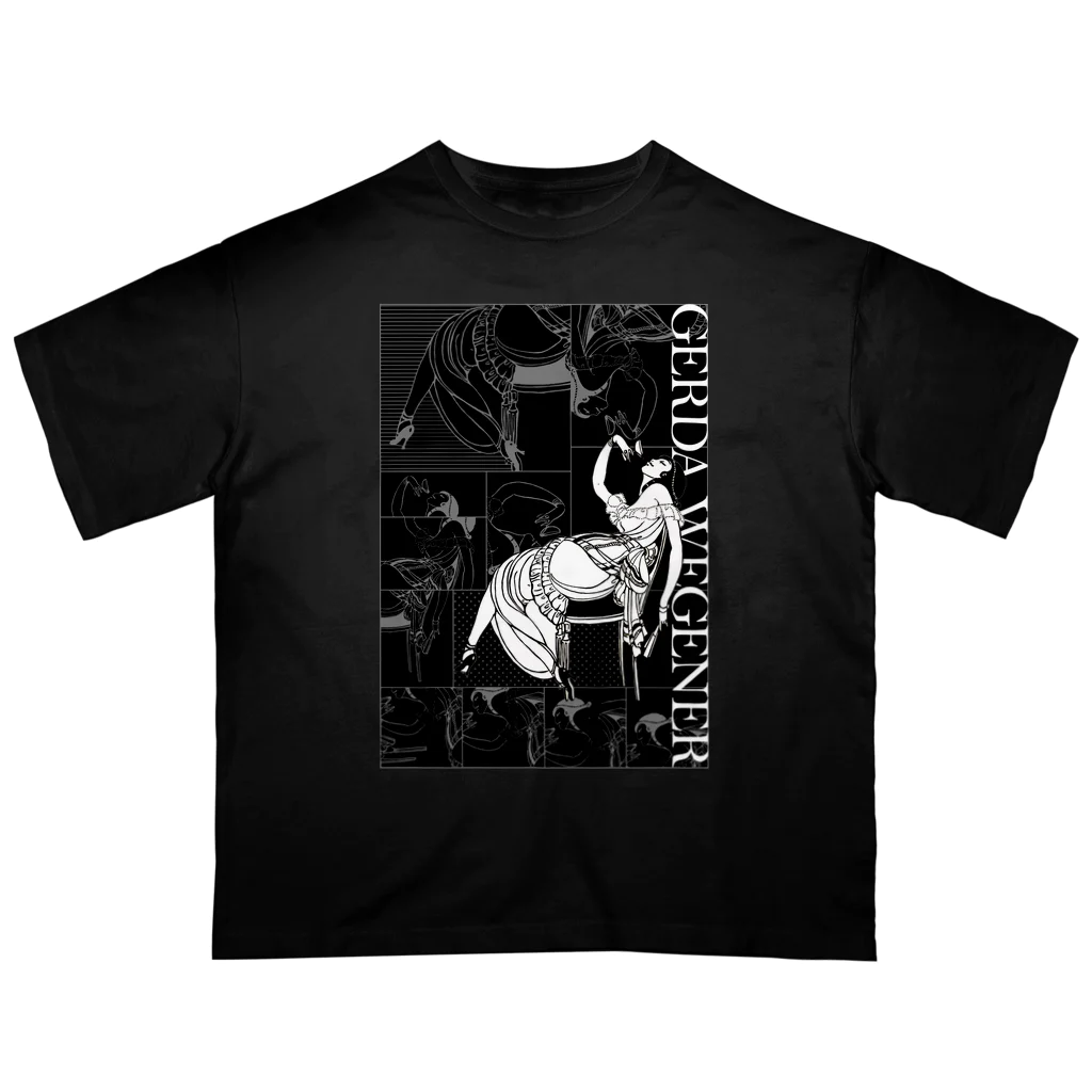 Cordelia　SUZURI分室のGERDA "Collage black×black" Oversized T-Shirt