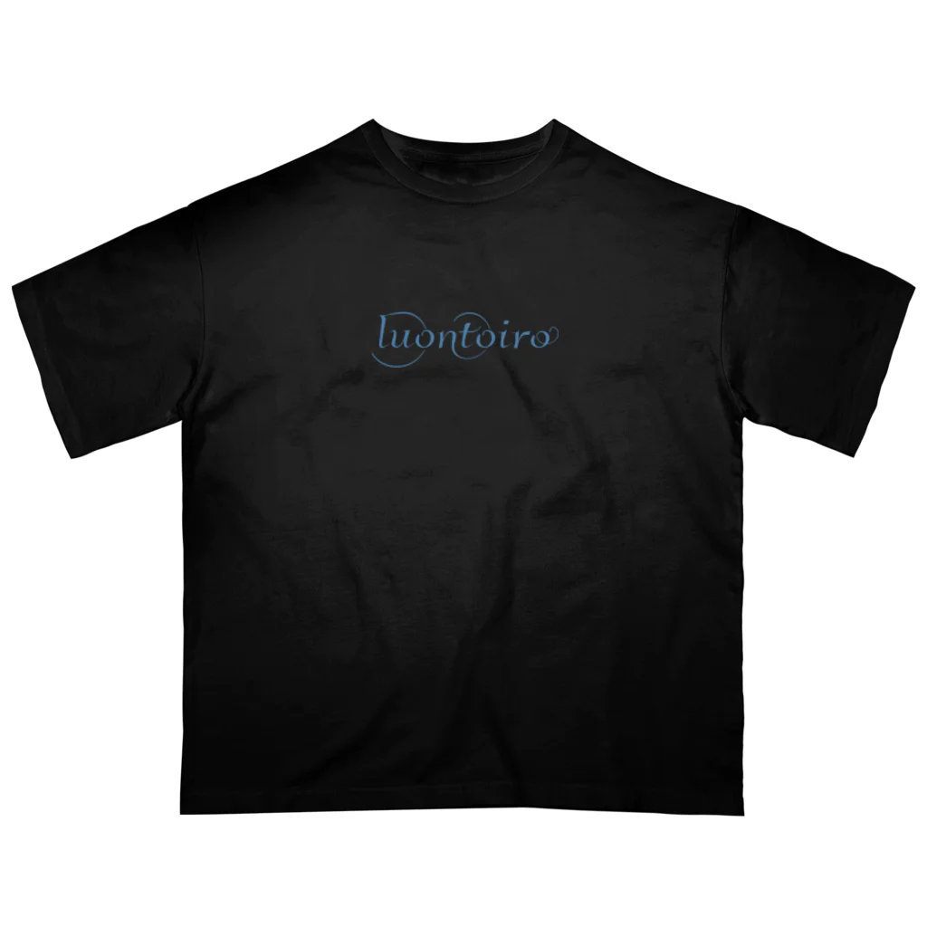 luontoiroの青緑 オーバーサイズTシャツ