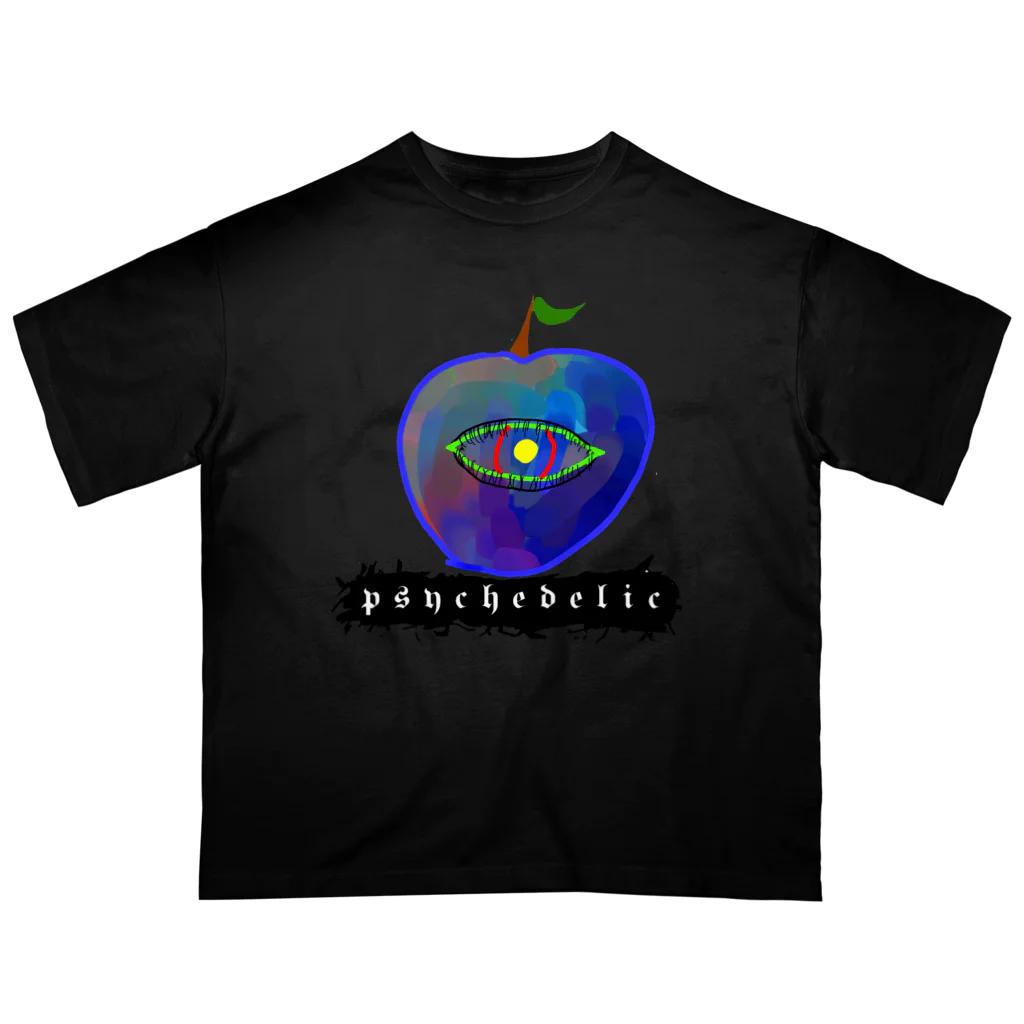 ナマステハンバーグのサイケデリックアップル(Psychedelic apple) オーバーサイズTシャツ