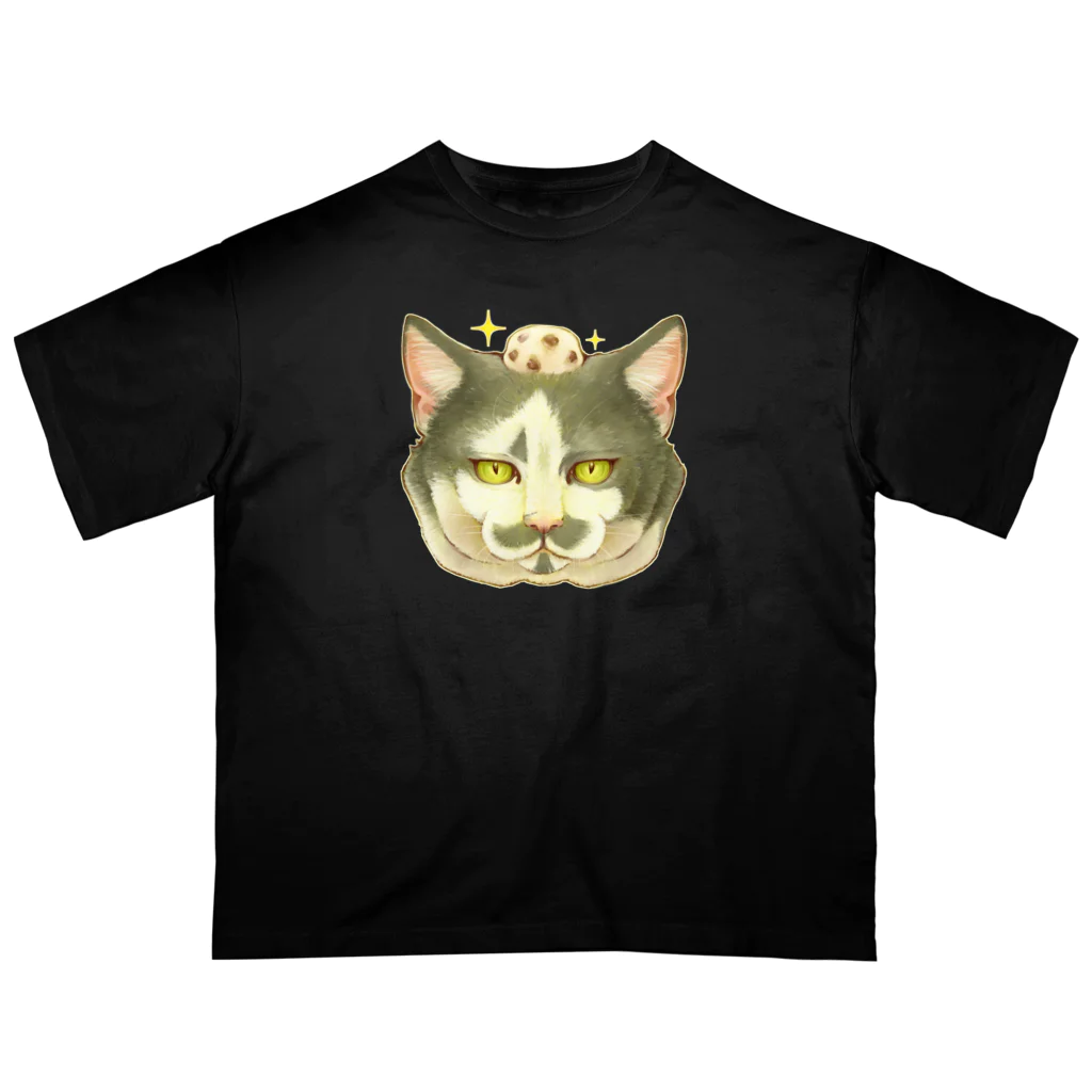 トロ箱戦隊本部の猫さんと豆大福 Oversized T-Shirt