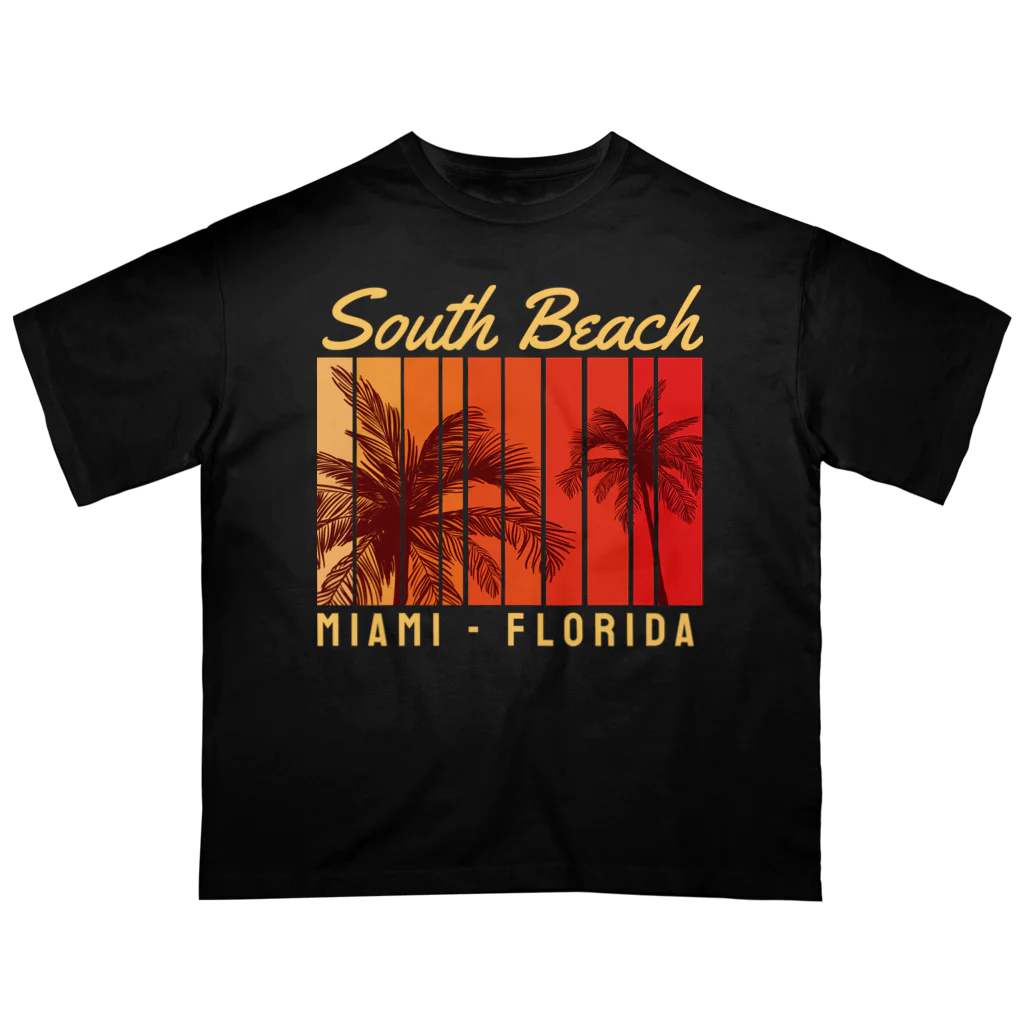 アージーのサウスビーチ マイアミ フロリダ オーバーサイズTシャツ