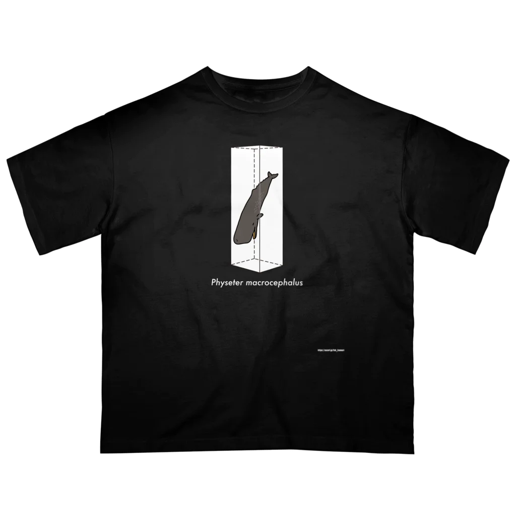 幻想水系branch　byいずもり・ようのBareTank(Physeter macrocephalus) 白文字 Oversized T-Shirt