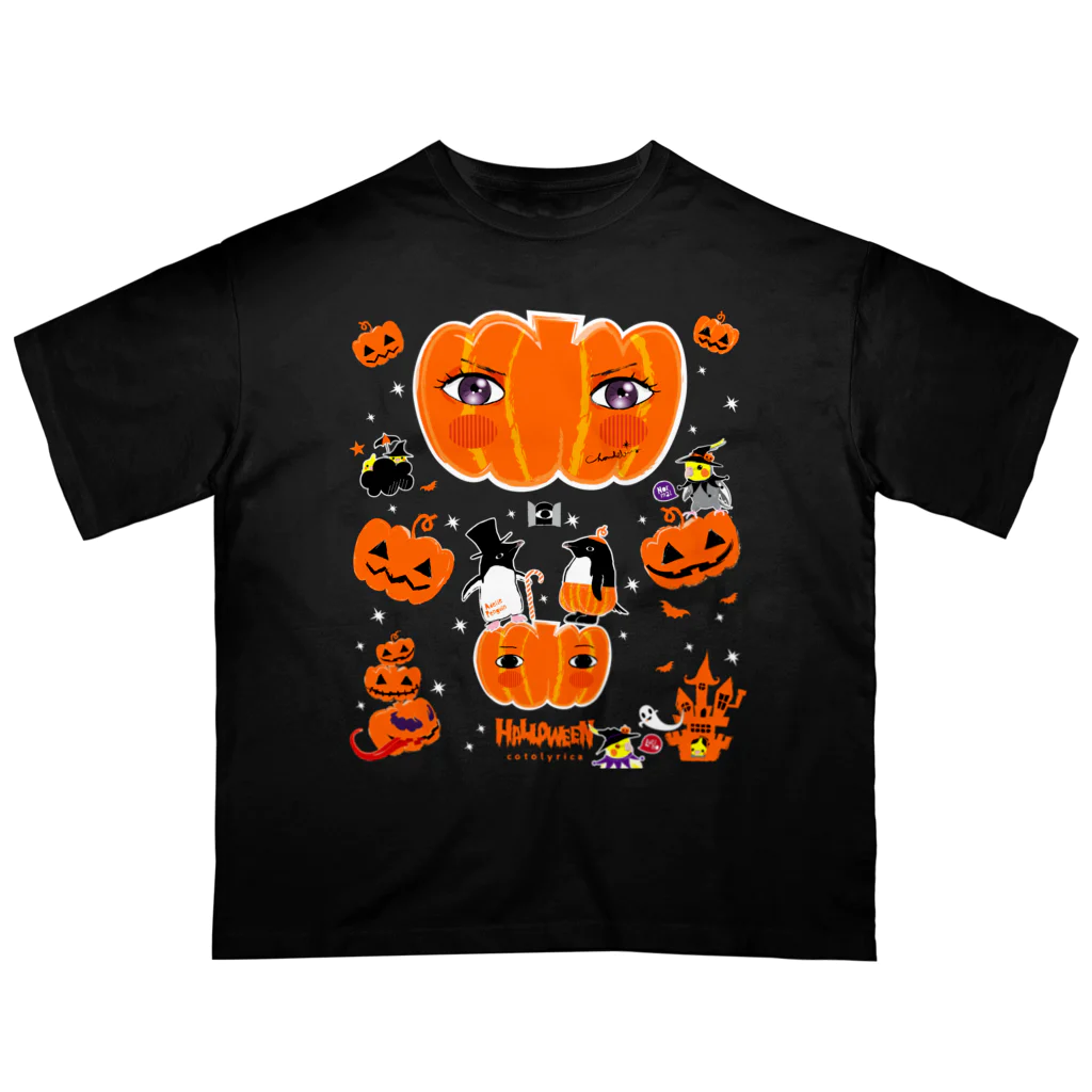 LittleLoroのTHE GREAT PUMPKIN カボチャ大王のお出まし アデリーペンギン オカメインコ Oversized T-Shirt