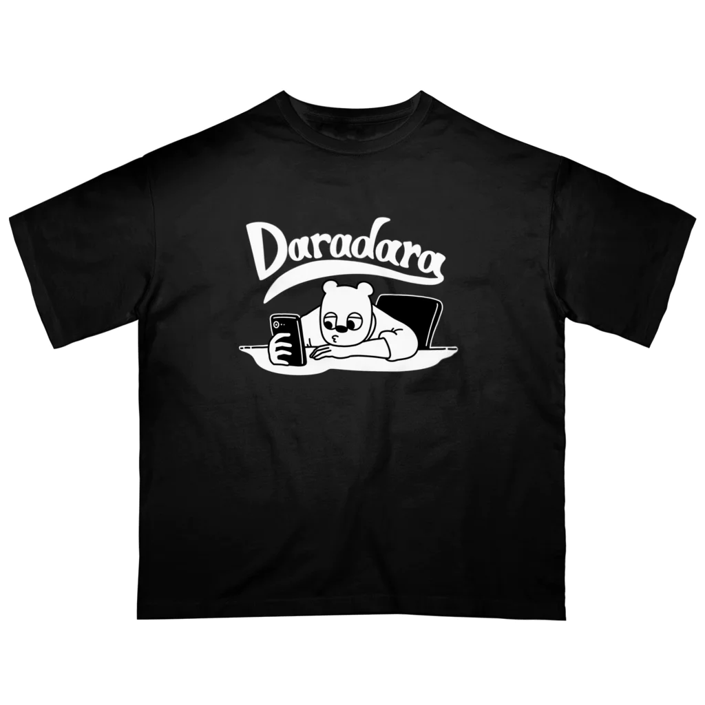 wakutaのDaradara_Black オーバーサイズTシャツ