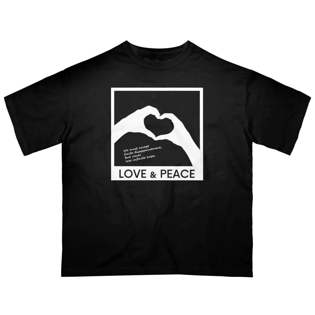 アージーのLOVE and PEACE オーバーサイズTシャツ