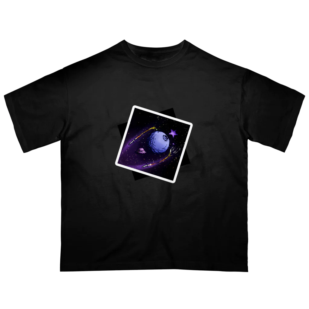 幻覚の宇宙の瞳 オーバーサイズTシャツ