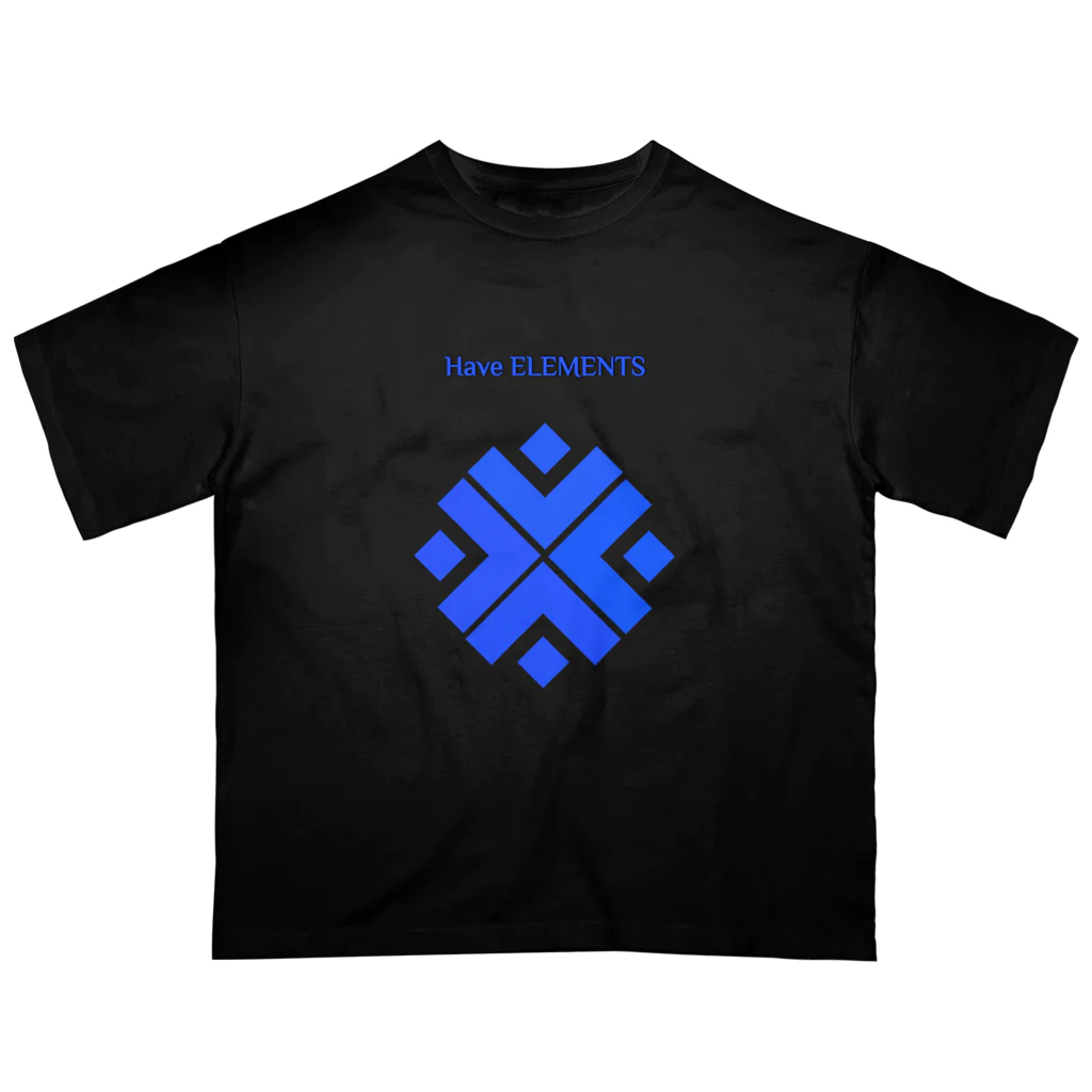 Elements_111のElemennts　Blue オーバーサイズTシャツ