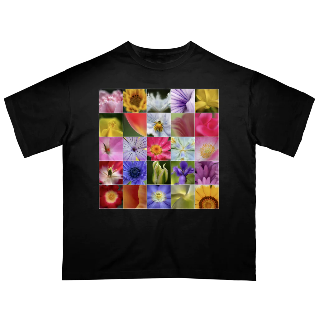 ReijiK_Studioの花、花、花 オーバーサイズTシャツ