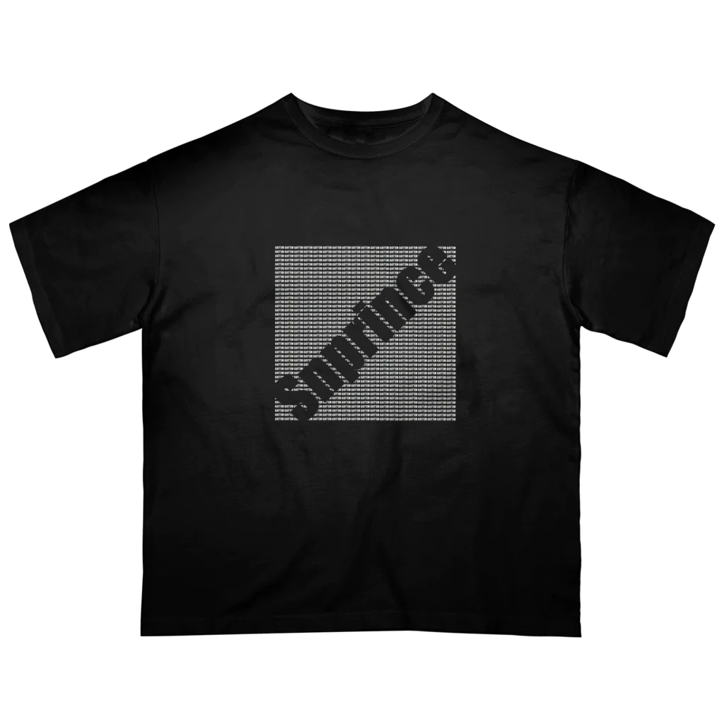 王子のアパレル SnprinceのGOT'EM柄（白） Snprince logo Oversized T-Shirt