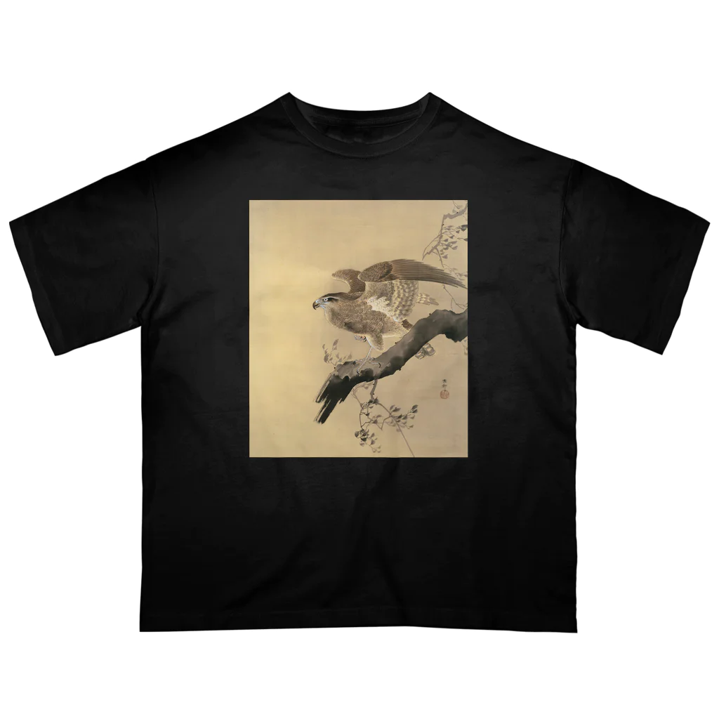 MUGEN ARTの小原古邨　鷹　Ohara Koson / Falcon Oversized T-Shirt