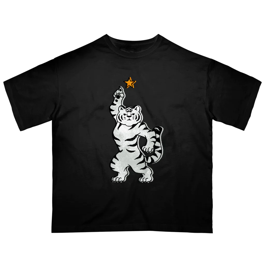 吉川 達哉 tatsuya yoshikawaのFIRST STAR WHITE TIGER Oversized T-Shirt