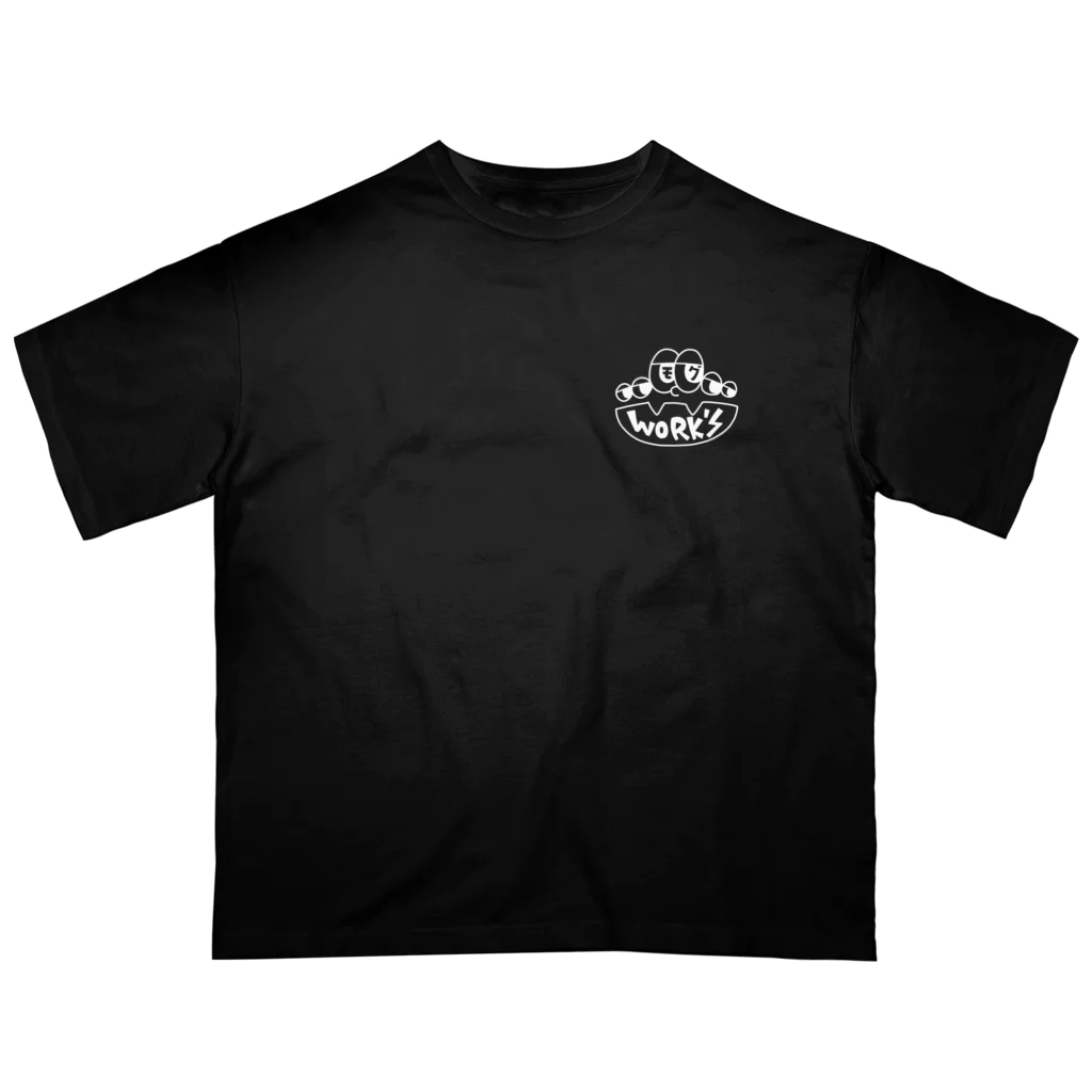 MOG WORK'sの風神雷神現代屏風 Oversized T-Shirt