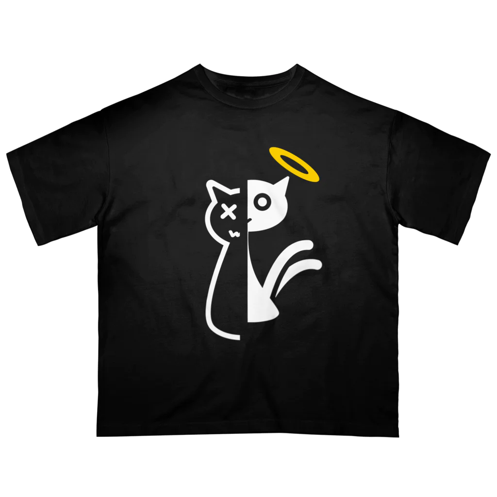 猫神商店の猫神cut オーバーサイズTシャツ