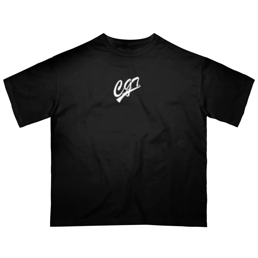 カラーガードチームCGTのCGT（白抜き） オーバーサイズTシャツ