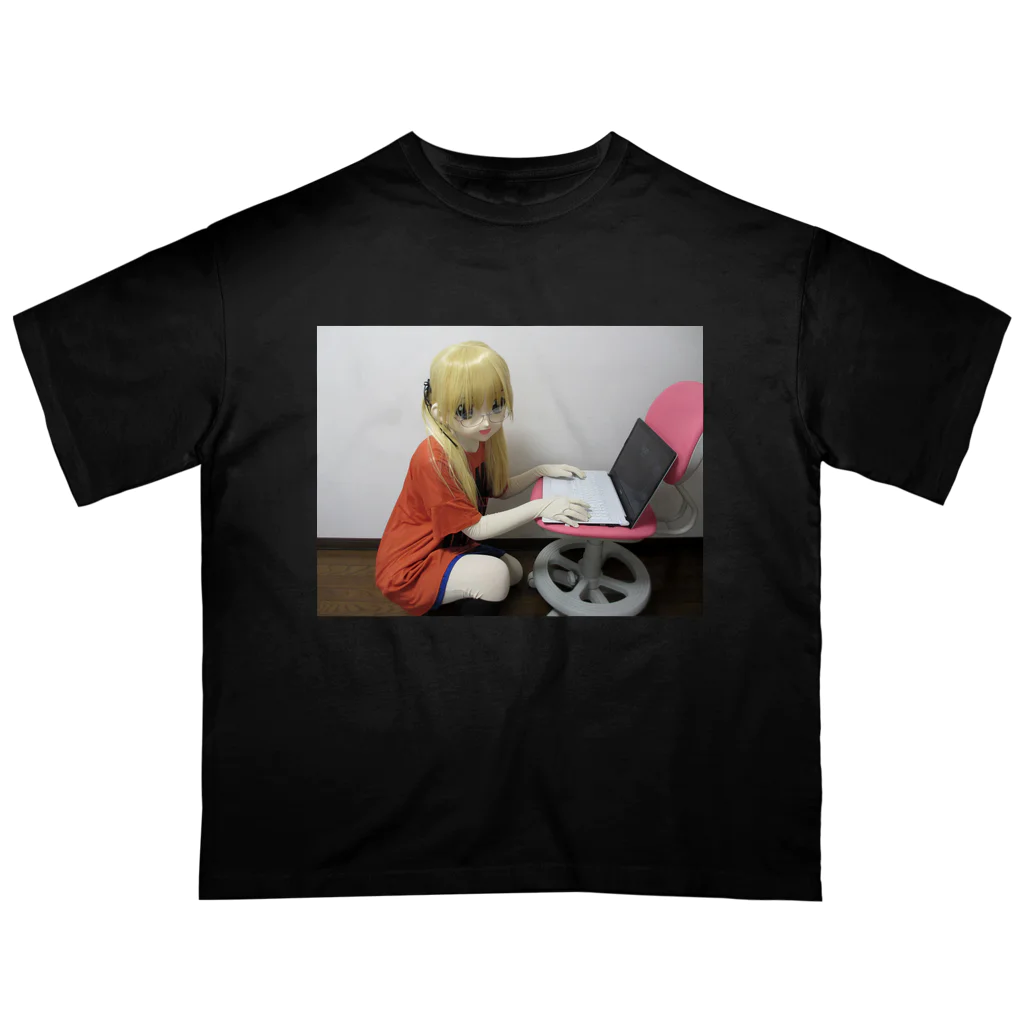 ニャムゴルフショップの実写ニャムゴルフ Oversized T-Shirt