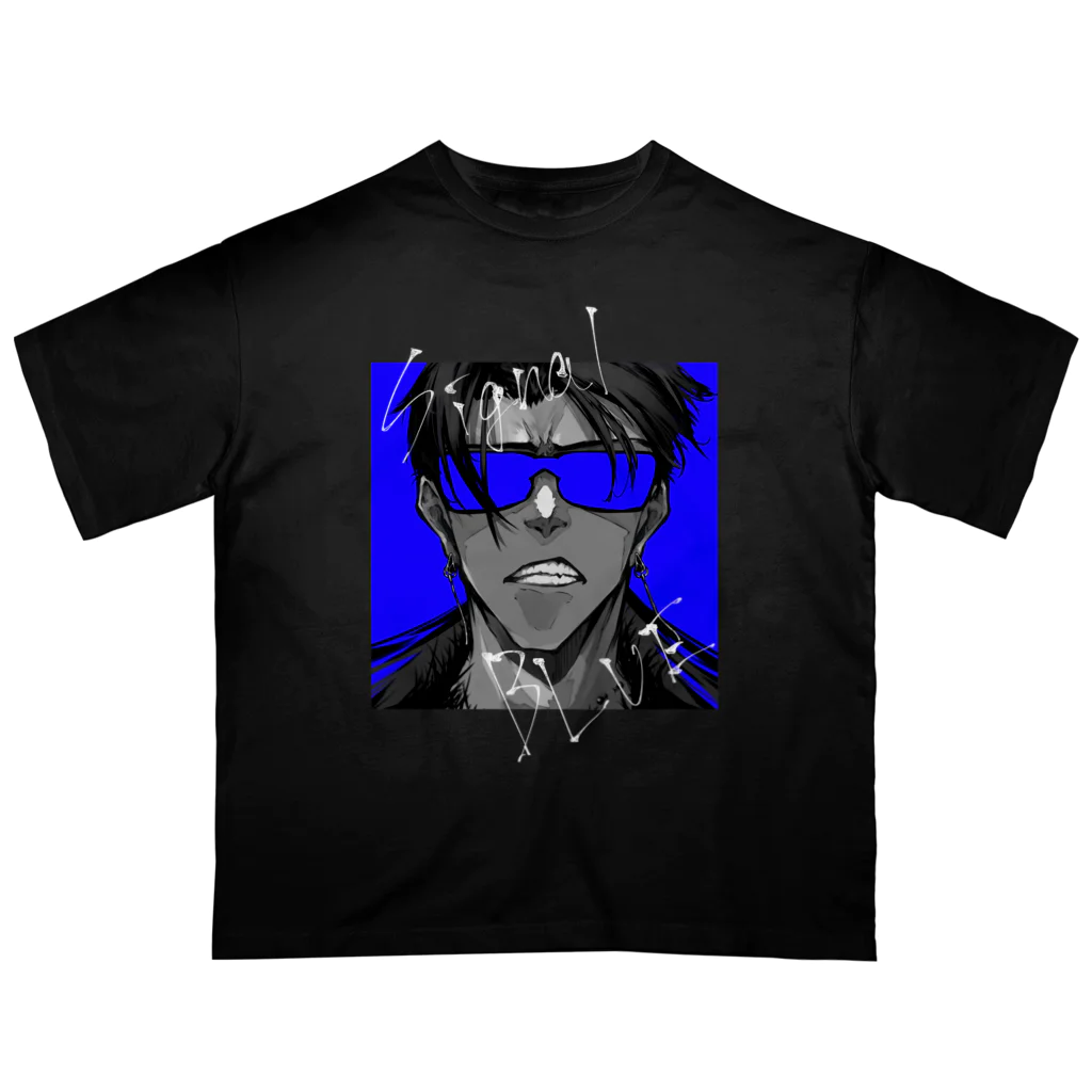 ヴォルのsignal BLUE オーバーサイズTシャツ