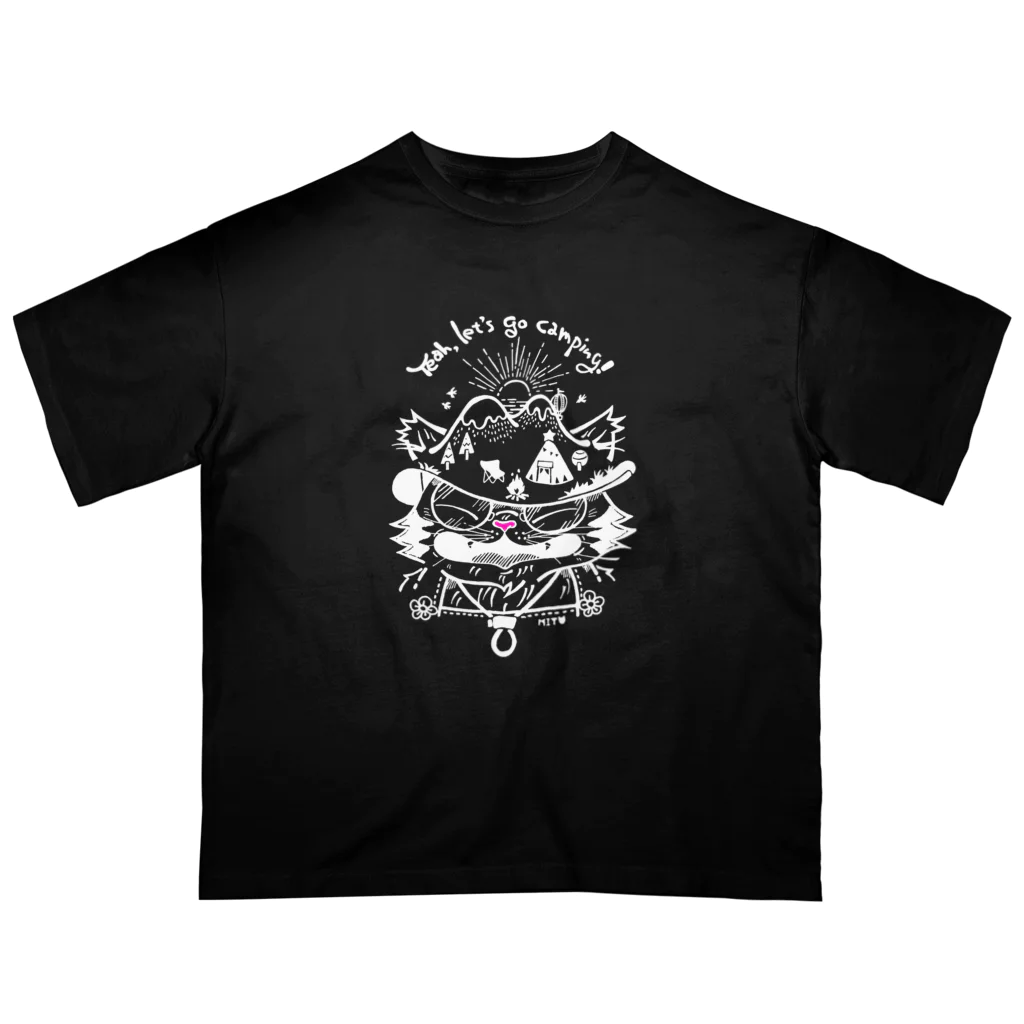 ほりみゆき【MIYU】のmomotora camping! white オーバーサイズTシャツ