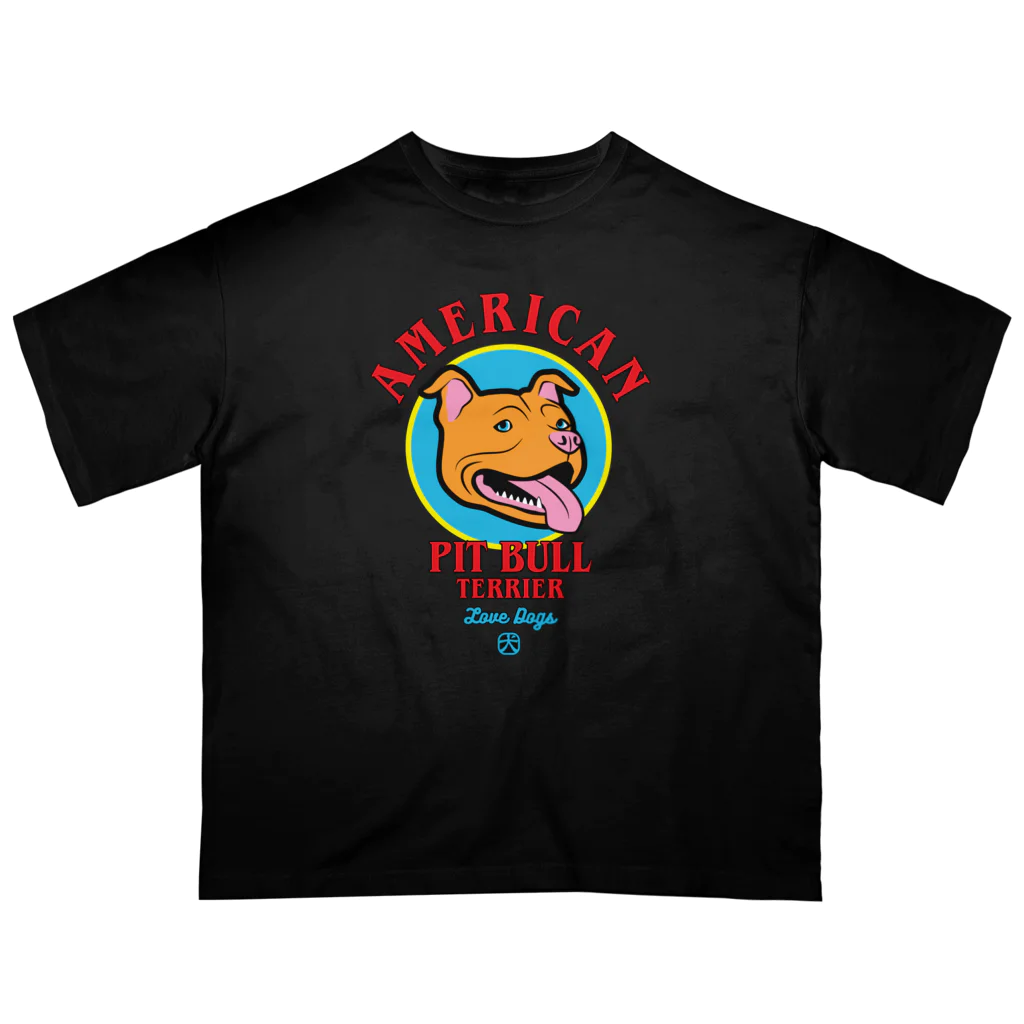 LONESOME TYPE ススのLove❤️Dogs（アメリカンピットブルテリア・オルタナティブ） オーバーサイズTシャツ