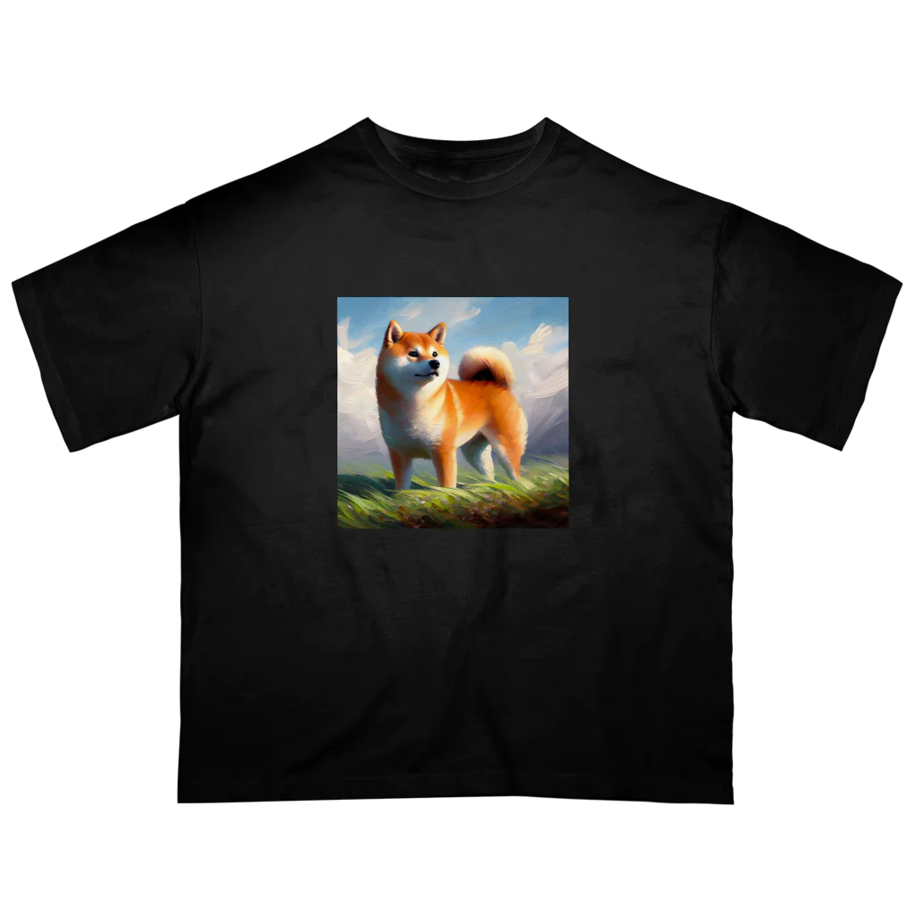 KAWAII-CLUBのKAWAII柴犬001 Oversized T-Shirt
