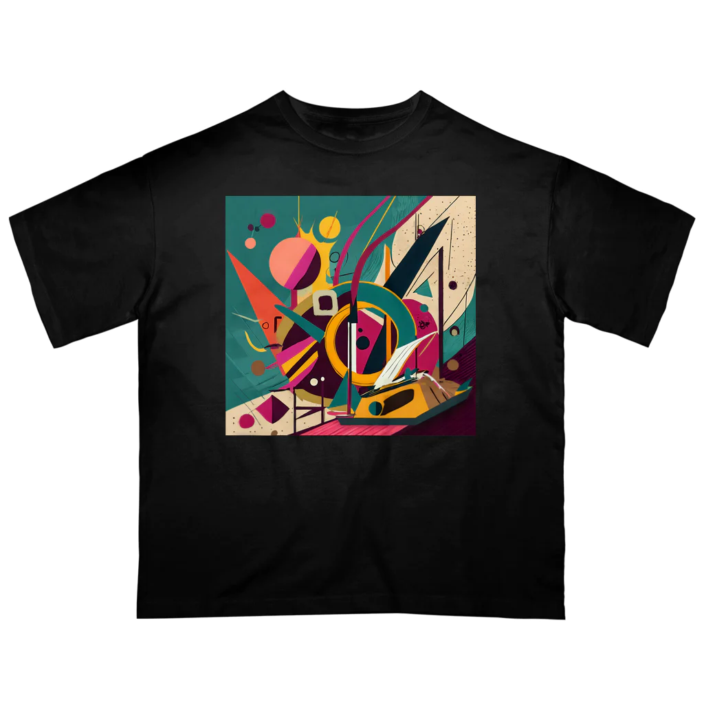 のんびりアート工房のガラクタアート Oversized T-Shirt